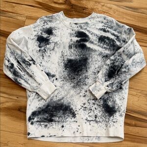 Lululemon perfectly oversize crew Black and White Tie-Dye Sweatshirt SOLD OUT